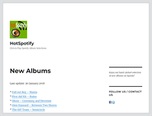 Tablet Screenshot of hotspotify.com